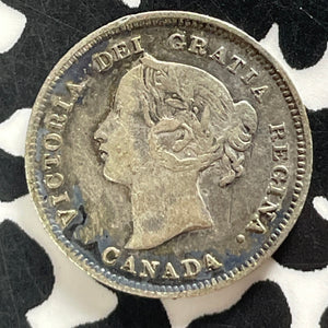 1892 Canada 5 Cents Lot#T4850 Silver! Nice! Better Date
