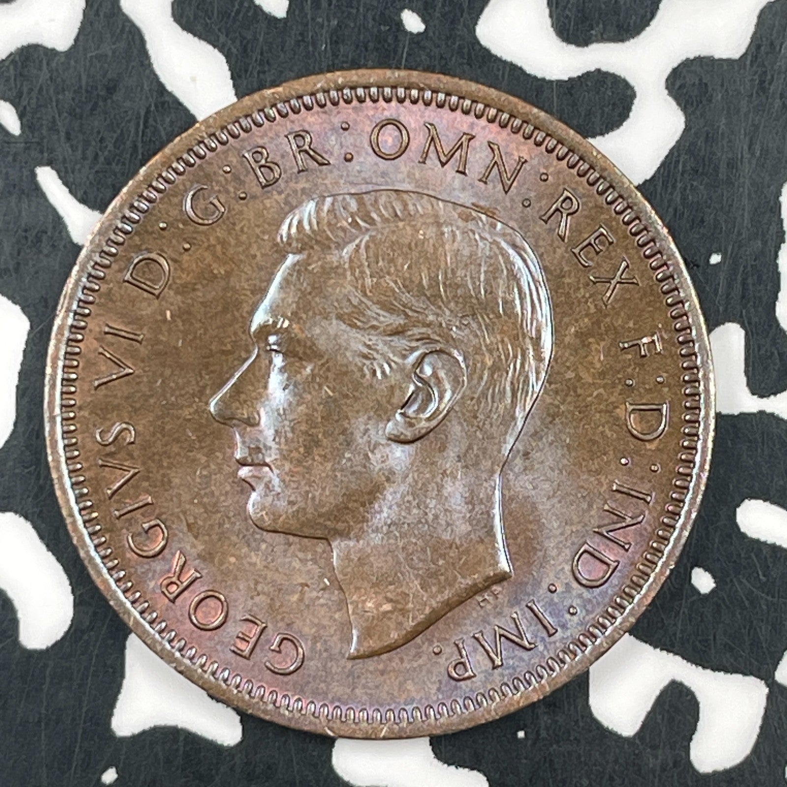 1945 Great Britain 1/2 Penny Half Penny Lot#F5063 High Grade! Beautiful!
