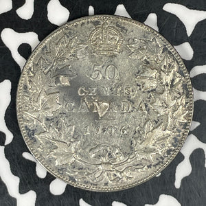 1906 Canada 50 Cents Lot#JM9416 Silver! Nice!