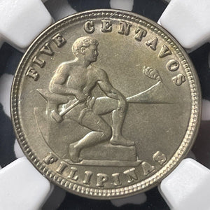 1932-M U.S. Philippines 5 Centavos NGC MS64 Lot#G9006 Choice UNC!