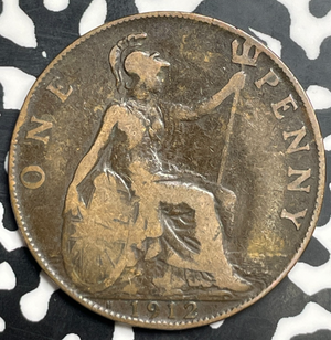 1912-H Great Britain 1 Penny Lot#T9817