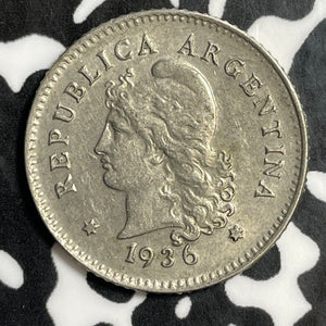 1936 Argentina 10 Centavos Lot#E5737