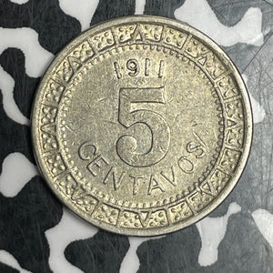 1911-M Mexico 5 Centavos Lot#T6254