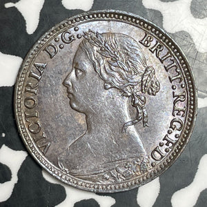 1879 Great Britain Farthing Lot#T3601 High Grade! Beautiful!