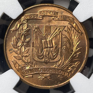 1959 Dominican 1 Centavo NGC MS64BN Lot#G8545 Choice UNC!