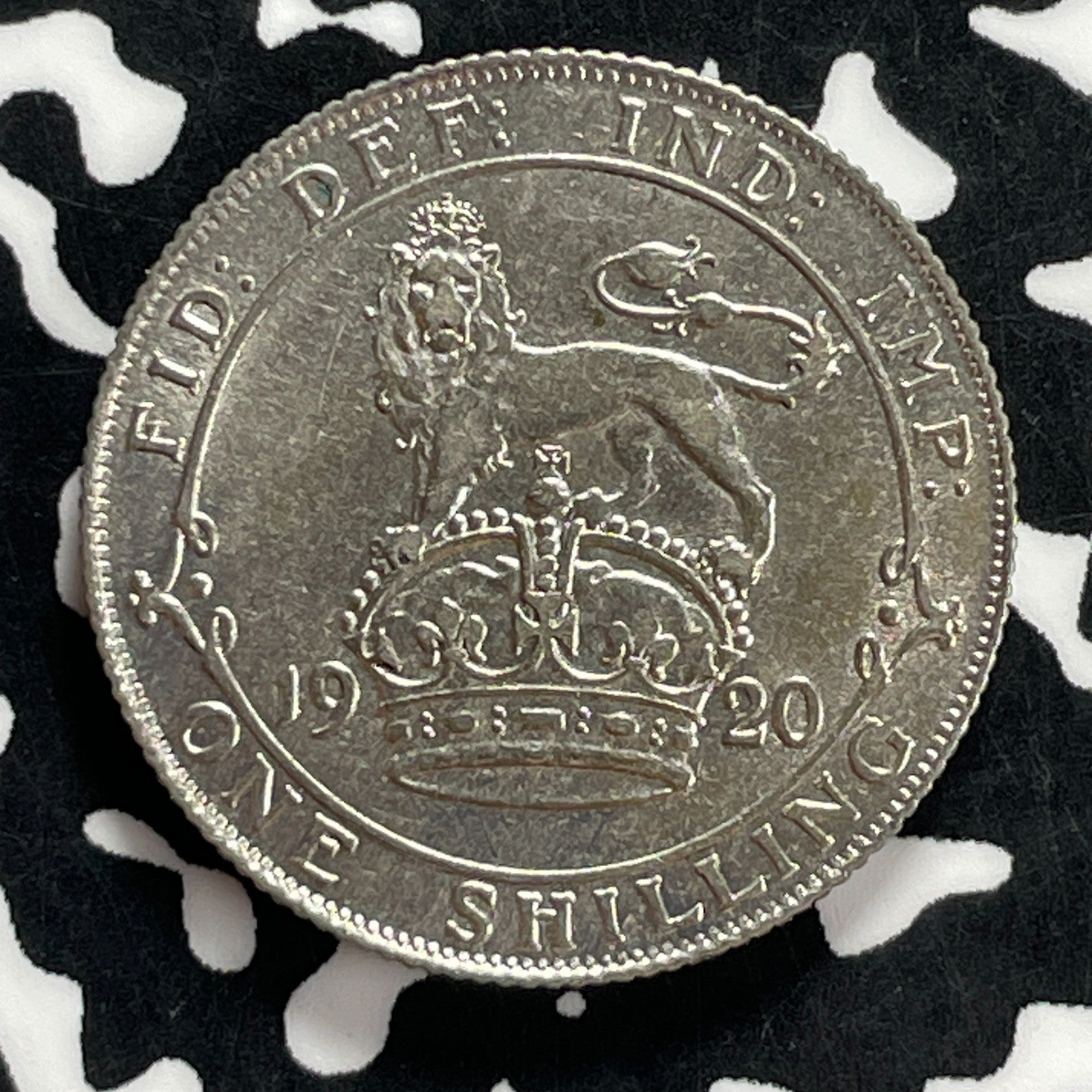 1920 Great Britain 1 Shilling Lot#JM9892 Silver! High Grade! Beautiful!