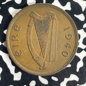 1940 Ireland 1 Penny Lot#T8858 Better Date