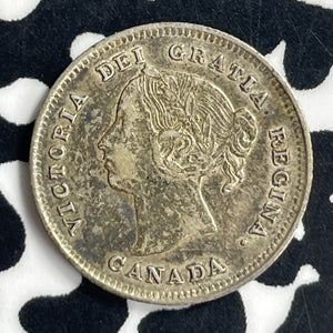 1891 Canada 5 Cents Lot#T7013 Silver! Nice!