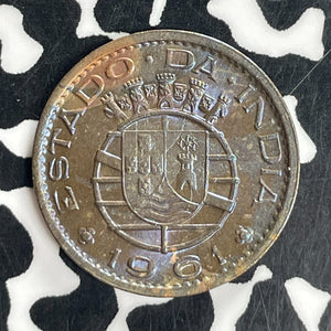 1961 Portuguese India 10 Centavos Lot#T8057 High Grade! Beautiful!