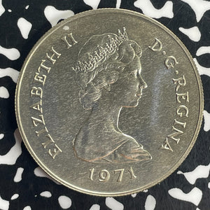 1971 Gibraltar 25 Pence Lot#T8506 Large Silver Coin! Proof! KM#5A