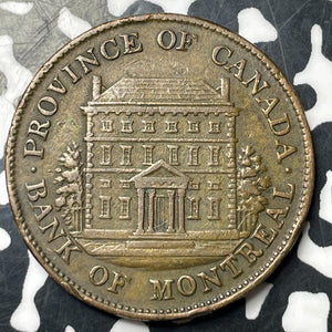 1844 Lower Canada Montreal 1/2 Penny Half Penny Token Lot#E7791