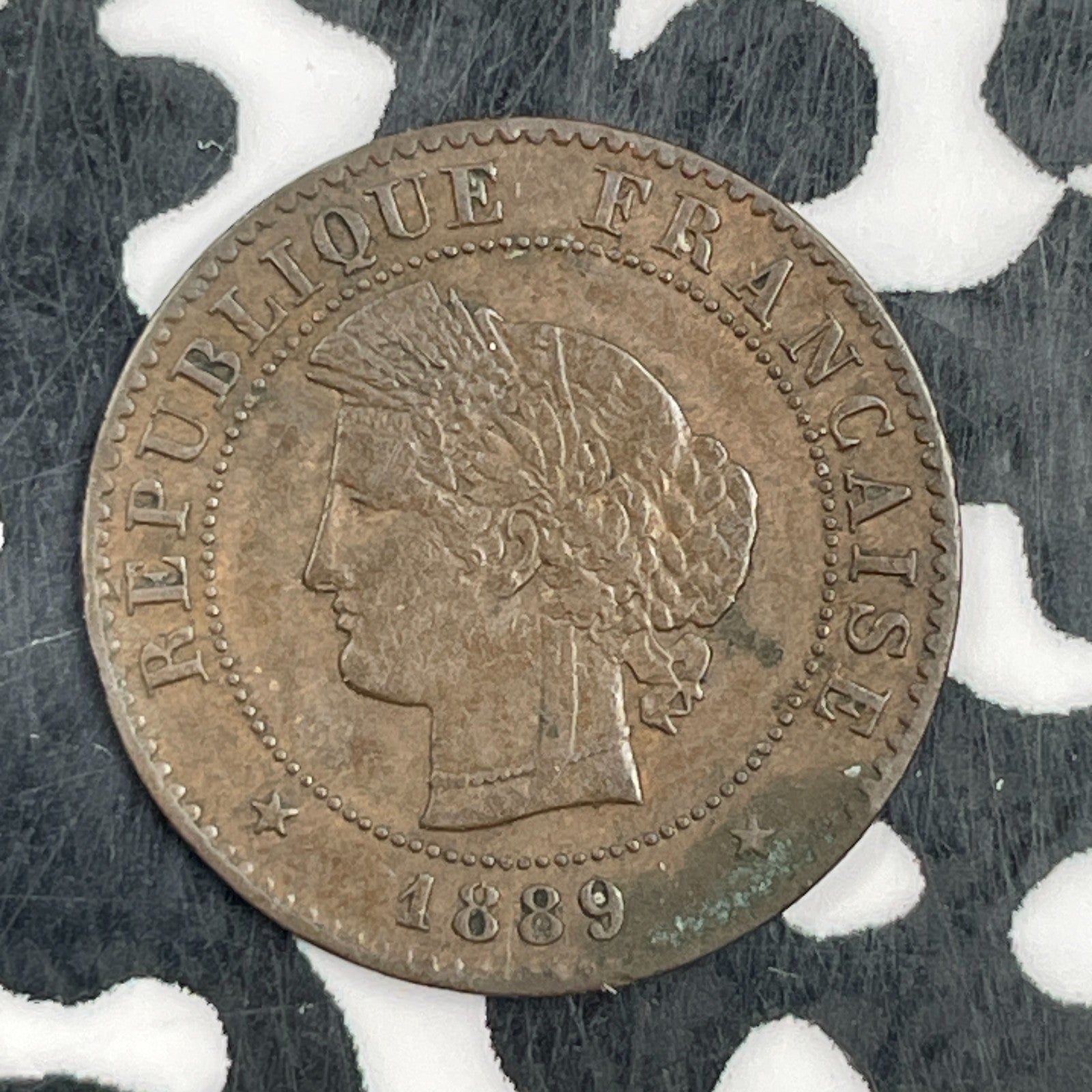 1889-A France 1 Centime Lot#F8447 Nice!