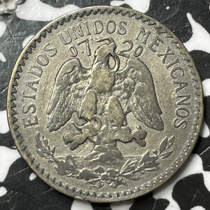 1920 Mexico 50 Centavos Lot#D8304 Silver!