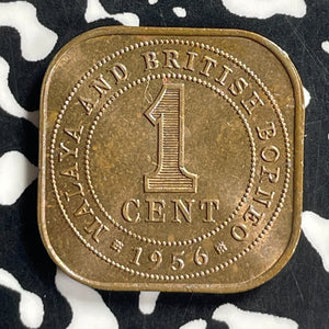 1956 Malaya & British Borneo 1 Cent Lot#T6971 High Grade! Beautiful!
