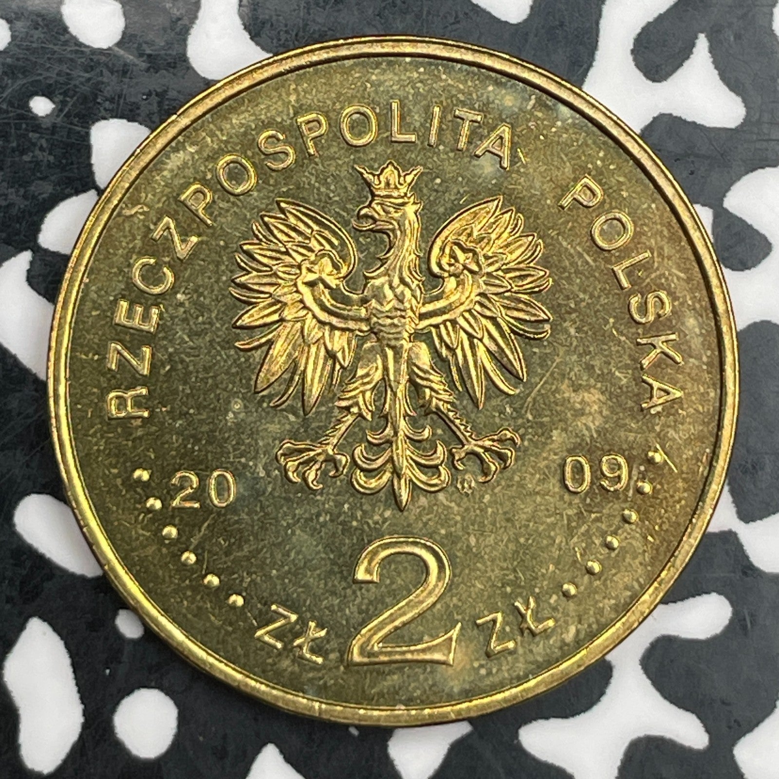 2009 Poland 2 Zlote Lot#F8184 High Grade! Beautiful! Y#710