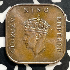 1939 Malaya 1 Cent Lot#T0305 High Grade! Beautiful!