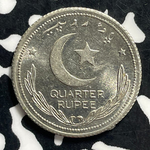 1948 Pakistan 1/4 Rupee Lot#C0482 High Grade! Beautiful!