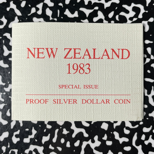 1983 New Zealand Royal Visit $1 Dollar Lot#B2834 Silver! Proof! With Case & COA