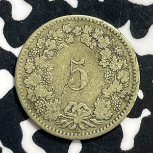 1850-BB Switzerland 5 Rappen Lot#C0458