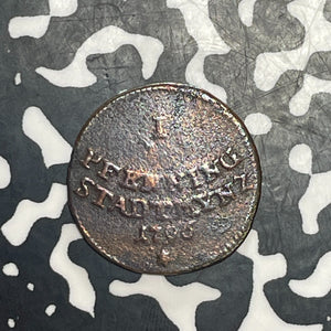1796 Germany Augsburg 1 Pfennig Lot#T6428