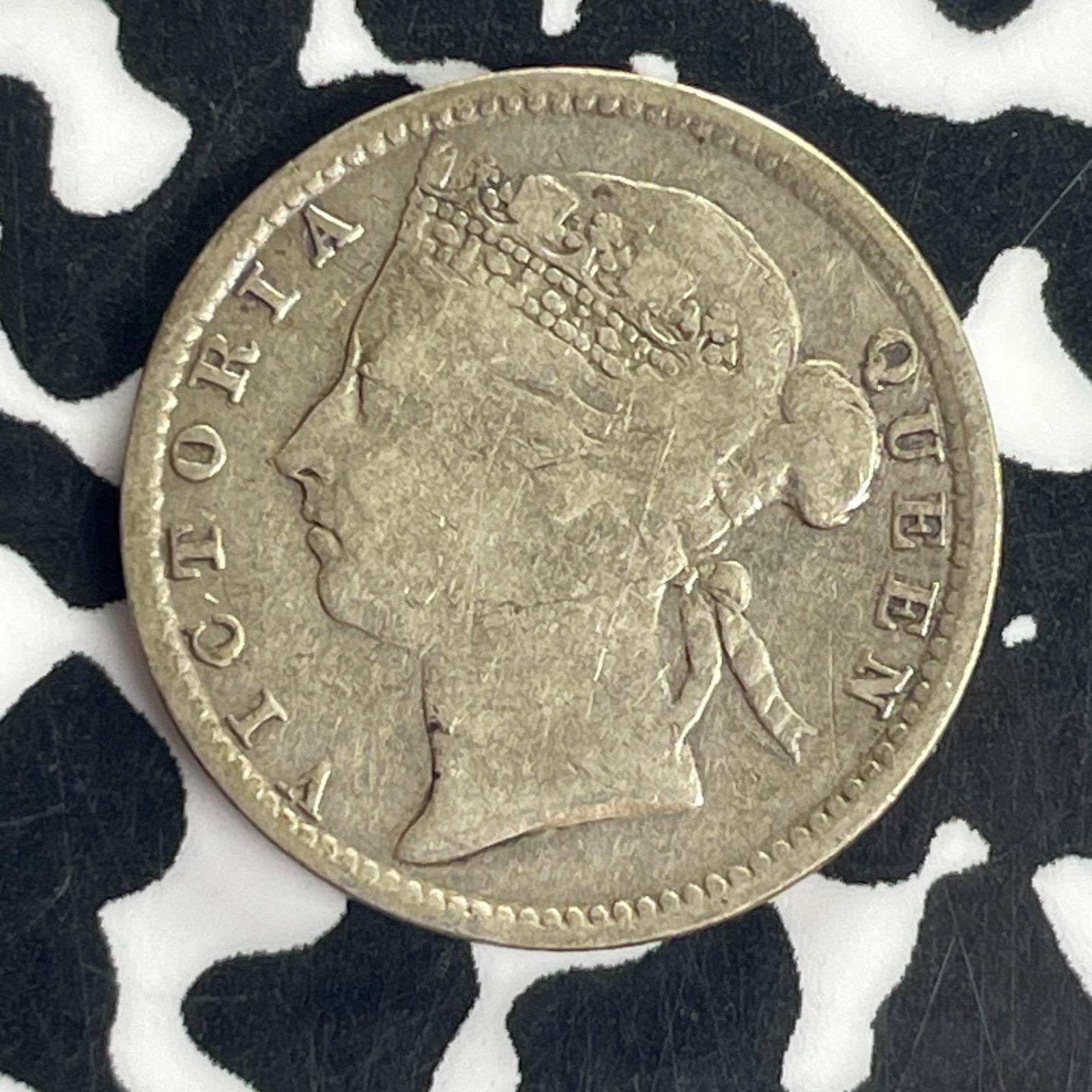 1894 British Honduras 10 Cents Lot#T8520 Silver! Low Mintage