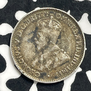 1925 Australia 3 Pence Threepence Lot#C0490 Silver!