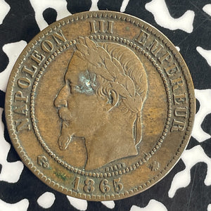 1865-A France 10 Centimes Lot#T8828 Better Date