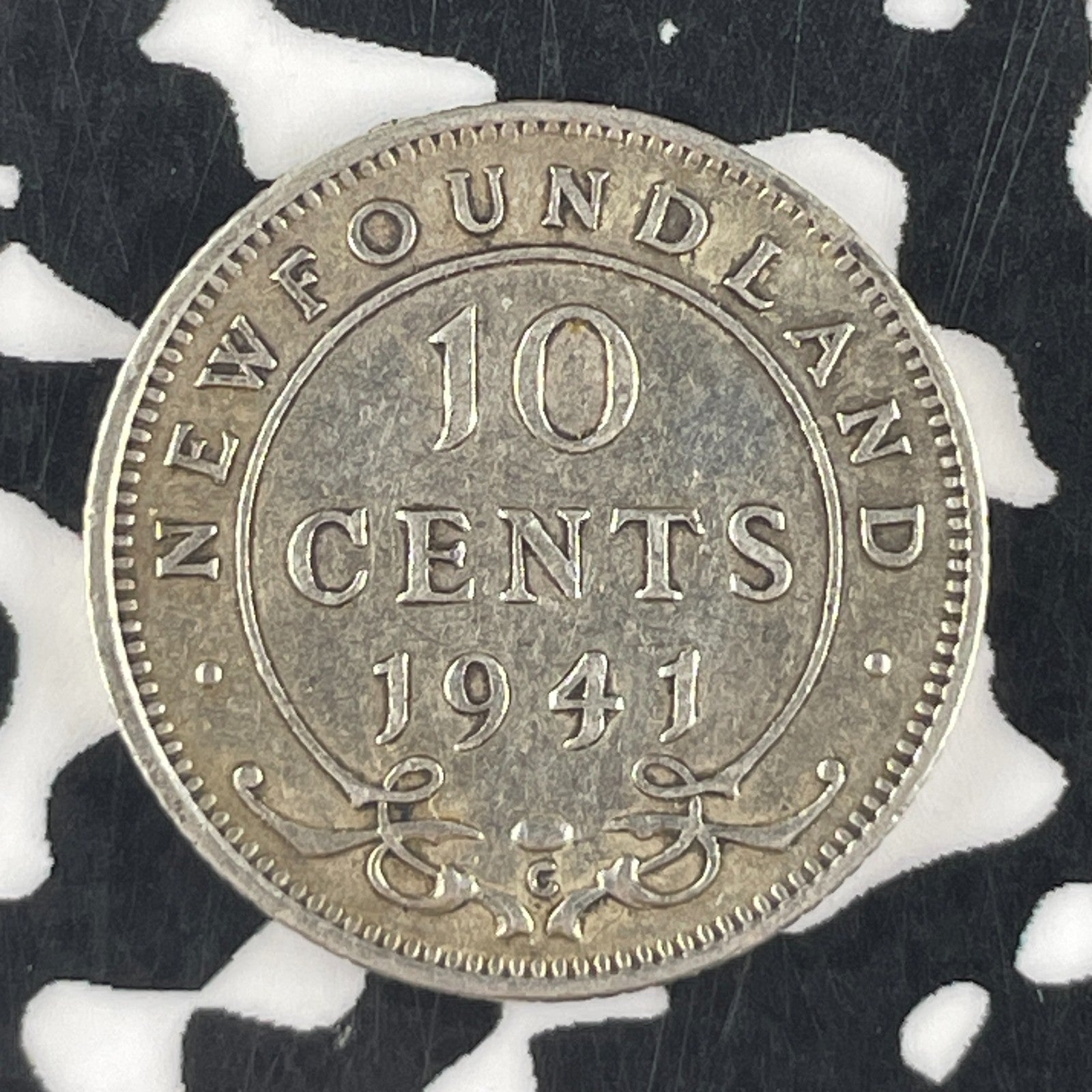 1941-C Newfoundland 10 Cents Lot#F3929 Silver!