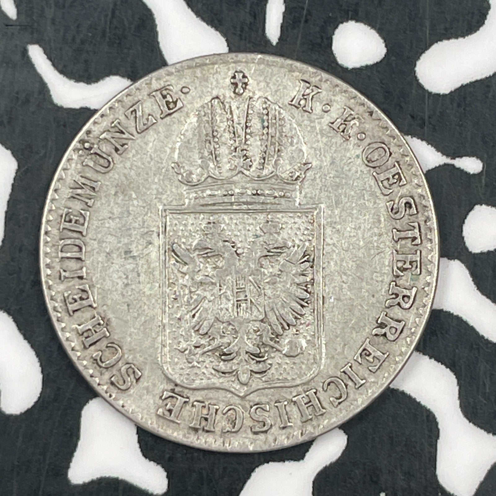 1848-A Austria 6 Kreuzer Lot#F5089 Silver!