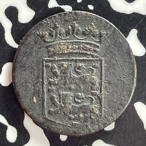 1754 Netherlands East Indies West Friesland 1 Duit Lot#T7451