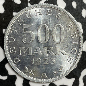 1923-A Germany 500 Mark Lot#E6054 High Grade! Beautiful!