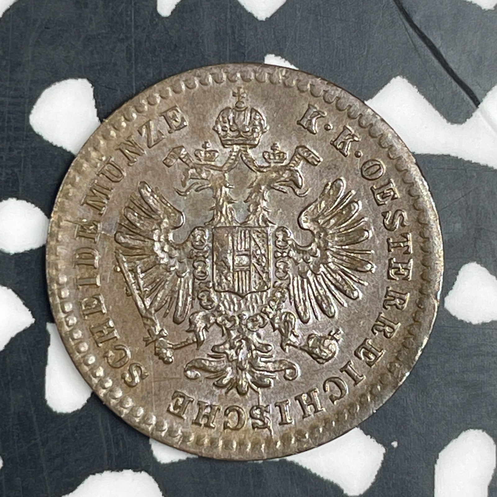 1885-A Austria 5/10 Kreuzer Lot#C9315 Nice!