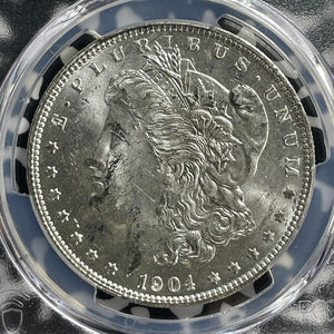 1904-O U.S. $1 Morgan Dollar PCGS MS63 Lot#G381 Silver! Choice UNC!