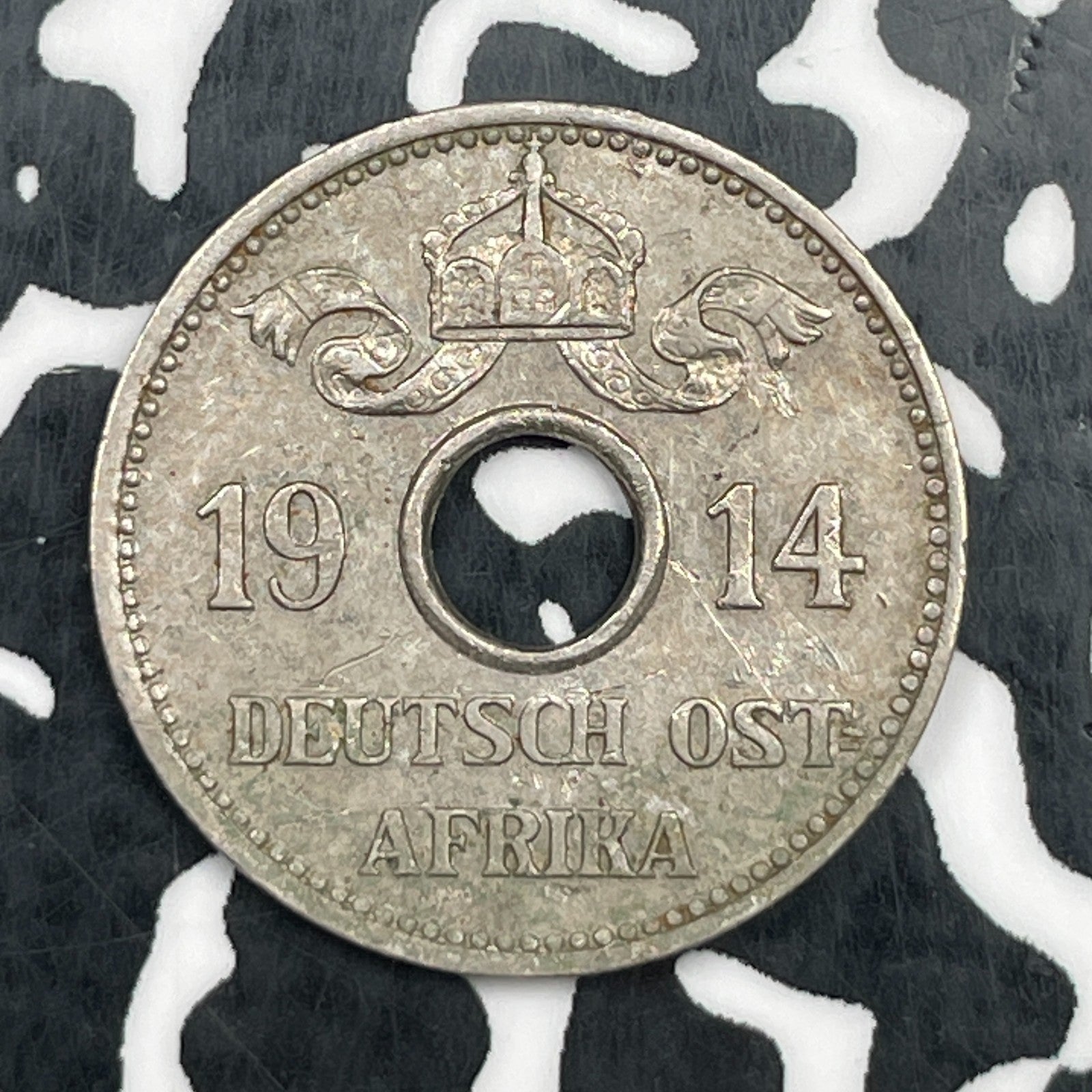 1914-J German East Africa 5 Heller Lot#N1166