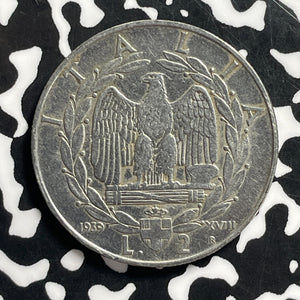 1939-R Italy 2 Lire Lot#C0485 High Grade! Beautiful!