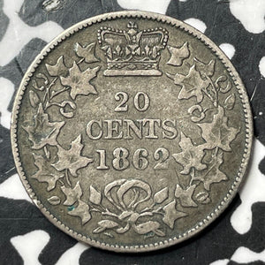 1862 New Brunswick 20 Cents Lot#JM7950 Silver!