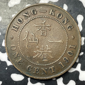 1901 Hong Kong 1 Cent Lot#T3895