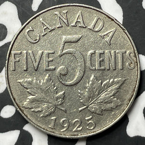 1925 Canada 5 Cents Lot#JM8083 Key Date!