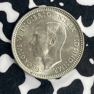 1938 Australia 3 Pence Threepence Lot#T8471 Silver! High Grade! Beautiful!