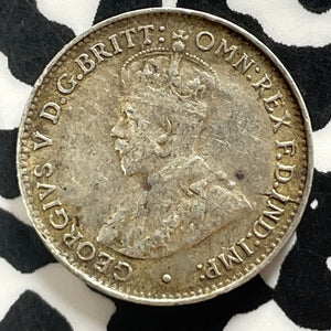 1928 Australia 3 Pence Threepence Lot#T4212 Silver!