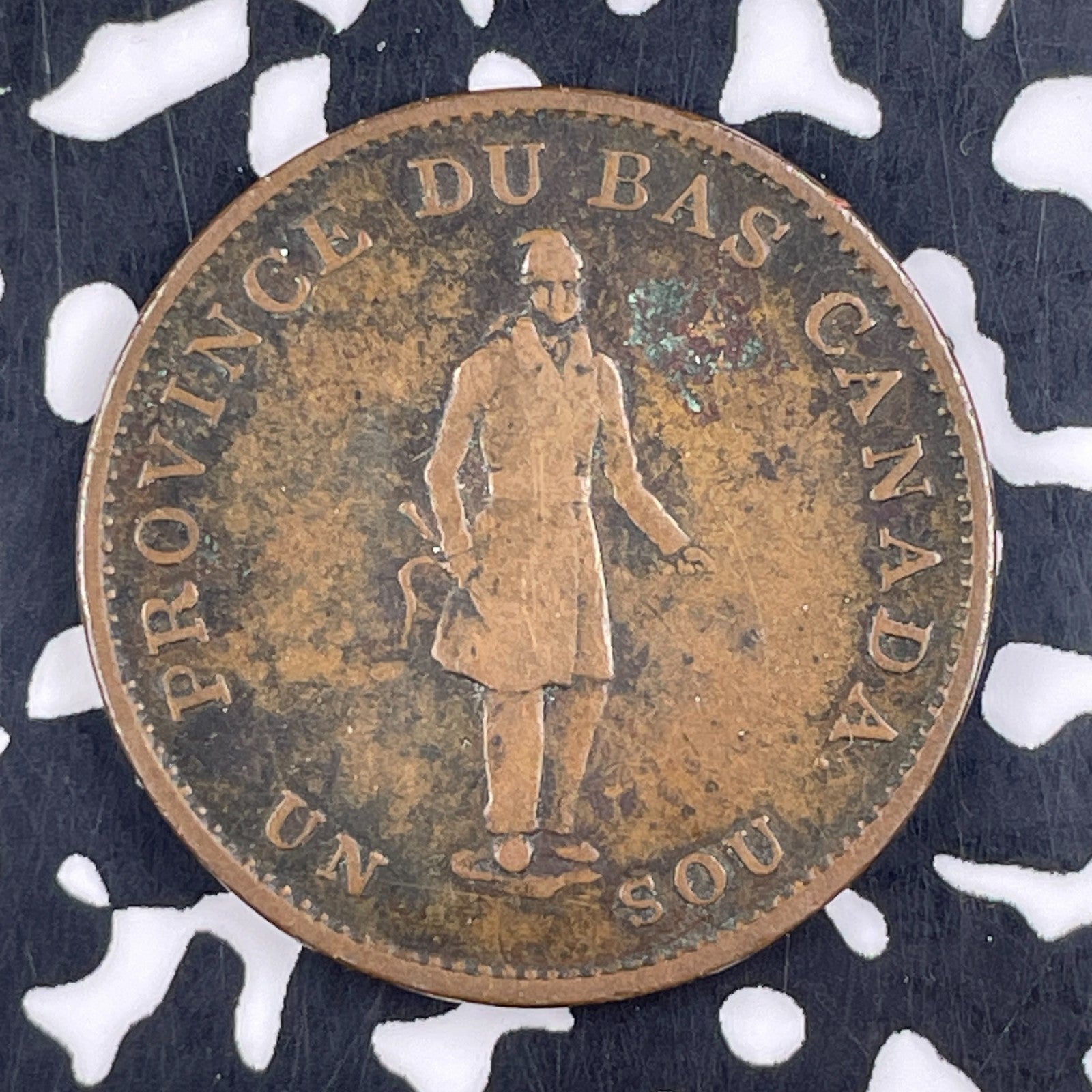 1837 Lower Canada 1/2 Penny Half Token Lot#F4945