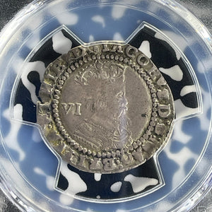 1623 G.B. James I 6 Pence Sixpence PCGS XF40 Lot#G946 Silver! S-2670