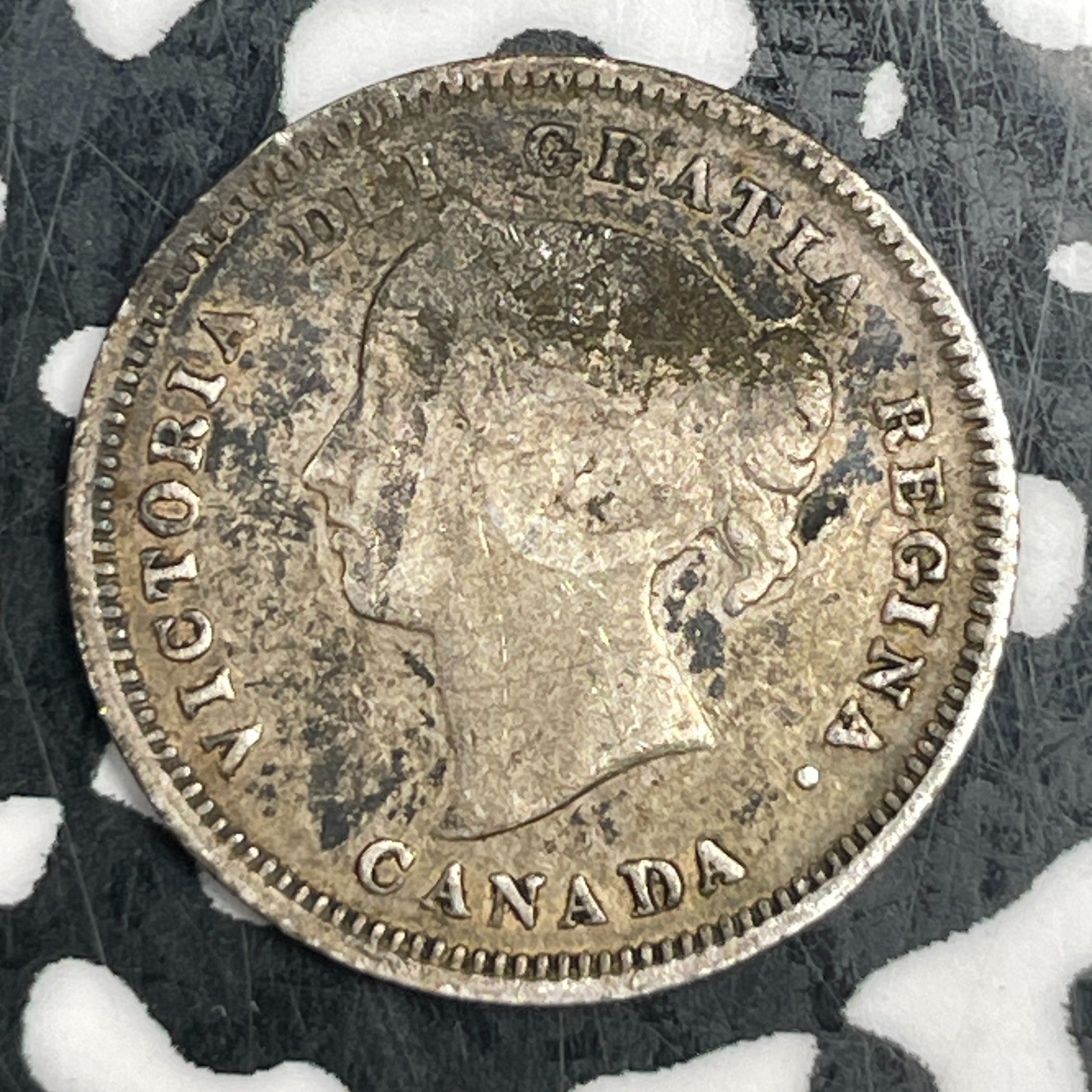 1890-H Canada 5 Cents Lot#F5282 Silver!