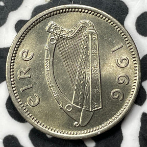 1966 Ireland 3 Pence (7 Available) High Grade! Beautiful! (1 Coin Only)