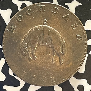 1791 Great Britain Rochdale Conder 1/2 Penny Half Penny Lot#T3101
