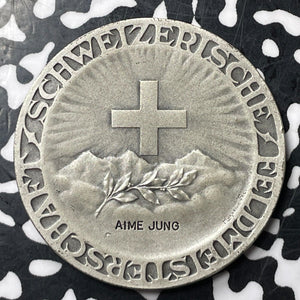 1921 Switzerland Swiss Rifle Society Award Medal Lot#JM8641 Richter-1970, 35mm