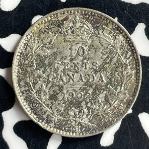 1902-H Canada 10 Cents Lot#T6999 Silver! Nice!