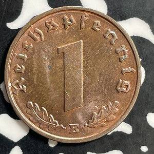 1937-E Germany 1 Pfennig Lot#E9831 High Grade! Beautiful!
