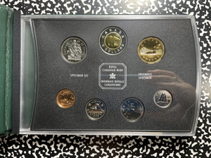 1999 Canada 7x Coin Specimen Set Lot#B2726 With Case & C.O.A.