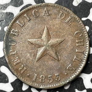 1853 Chile 1 Centavo Lot#D8015